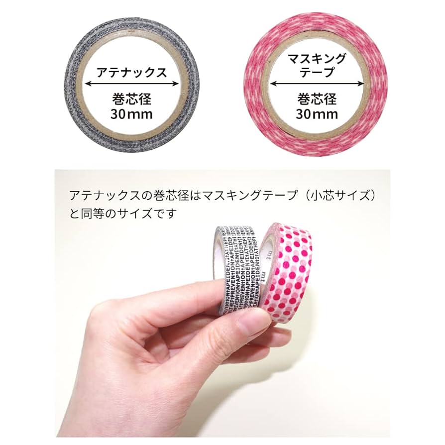 ✨はなこ✨ ①。850(М)×8.使い捨てテープ止め Amazon | 【宛名消し】TOHKIN/アテナックス 小芯タイプに対応 紙
